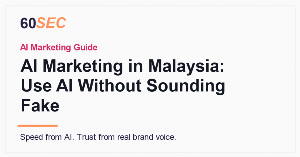 AI marketing in Malaysia without sounding fake