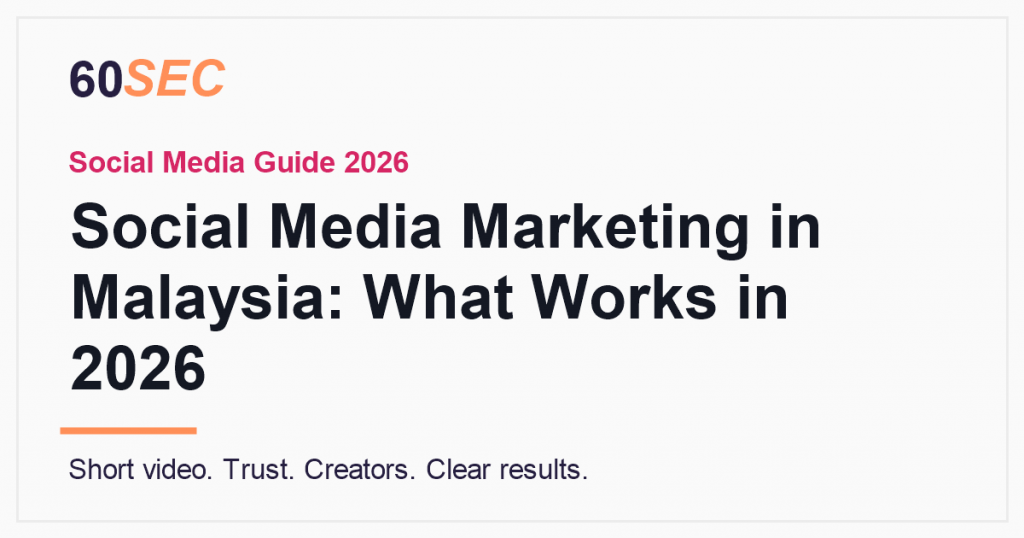 Social media marketing in Malaysia guide for 2026